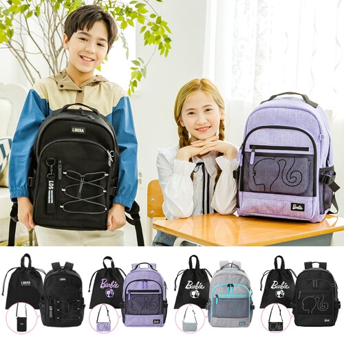 바비키즈  바비 초등고학년책가방 주니어 뉴메쉬포켓 신학기백팩세트 BBAK11ST04J