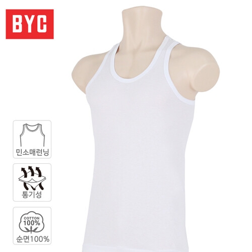 BYC 남성 그랜드 민소매 런닝_BYI6035