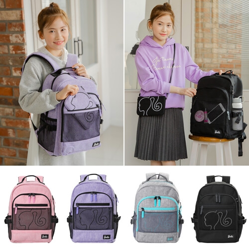 바비  초등고학년책가방  주니어 뉴메쉬포켓경량신학기백팩 BBAK1104J