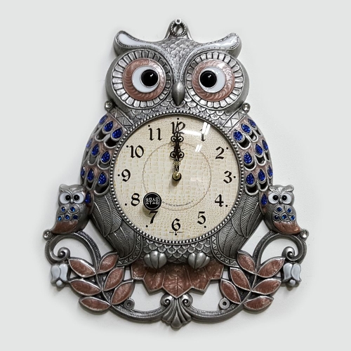 대박부엉이대 주석 무소음 벽걸이 벽시계