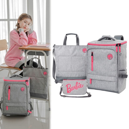 바비  Multi 3D 초등고학년책가방 신학기백팩세트 BBAK01ST03JCO