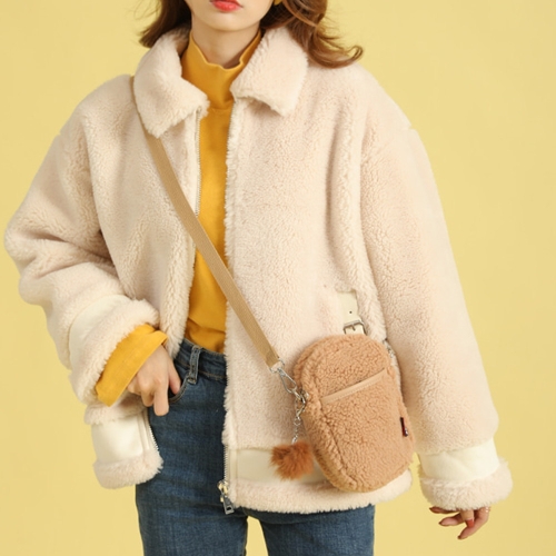 4ALL 4컬러 뽀글이 양털 플리스 미니크로스백 TFA833