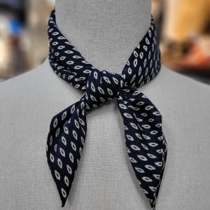 월드 남자 리프 쁘띠스카프 도트 숏스카프 넥카프