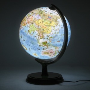 맵소프트  24cm 키즈 조명 지구본 24-KL / LED 안전인증 어린이