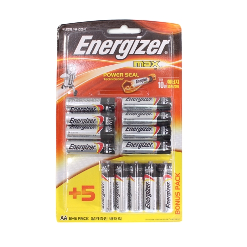 에너자이저  MAX 건전지 AA 8+5 보너스팩