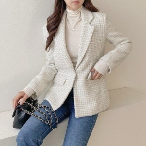 텐바이텐 고급 우아한 트위드 하객룩 모임룩 연말룩 귀티 자켓