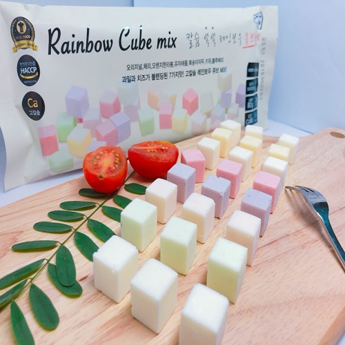 단미푸드  레인보우큐브 칼슘쏙쏙 치즈 믹스 80g