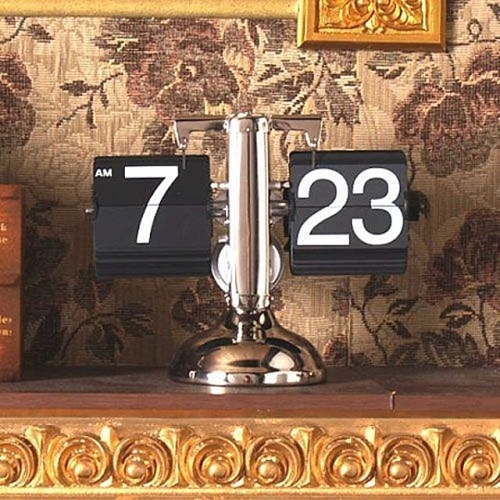 TV광고드라마 소품  메탈 플립 스탠드시계  Flip Stand Clock  시계 탁상시계 디자인소품 인테리어소품 선물