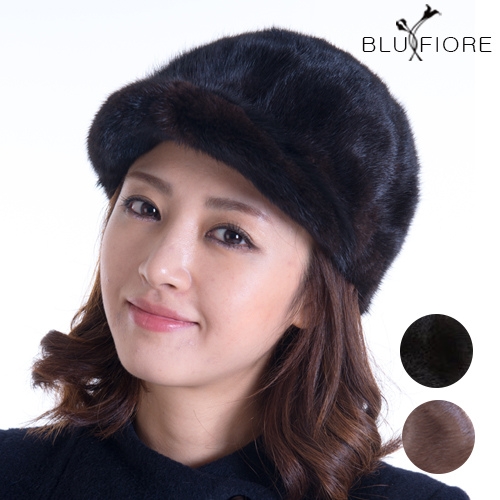 블루피오레 밍크 헌팅 캡 모자_BF1638