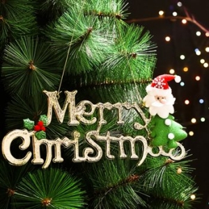 크리스마스 골드로고장식 대형  트리포인트장식