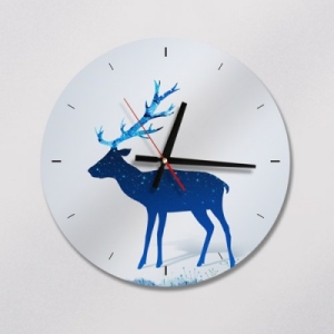 꾸밈  cb241-별빛을품은사슴인테리어벽시계