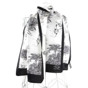 더로라 모노 플라워 오스카 스카프_S6061