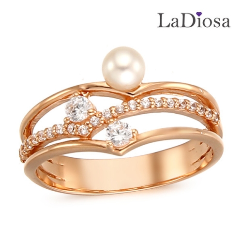 라디오사  진주 여성반지_LK14OP-840R