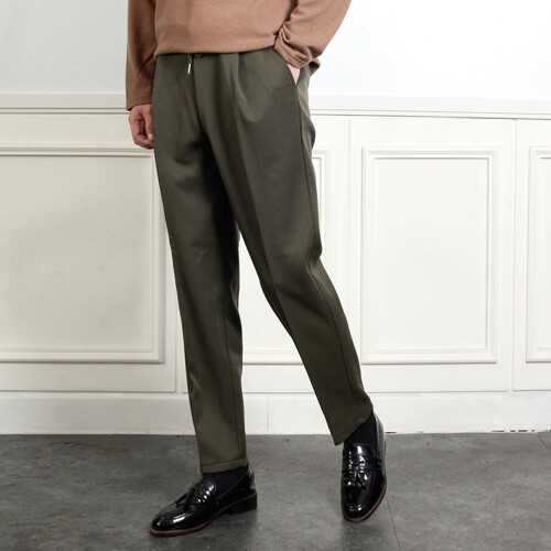 프랭키뉴욕 남자 겨울 기모 본딩 슬랙스 밴딩 TR 스판 정장바지 베이지 아이보리 카키 블랙 네이비 MMPA01 4  MMPA01 4