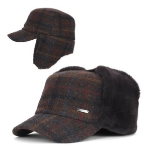 닥스 해리스 트위드 털귀마개 캡_DK08MME001