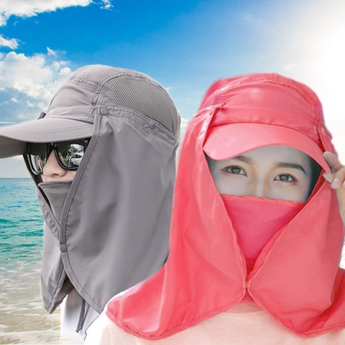 얼굴햇빛가리개모자 자외선차단 안면마스크 등산 작업