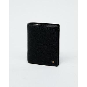 닥스 남성 블랙 미니 DD 로고 가죽 중지갑_DBWA9F852BK
