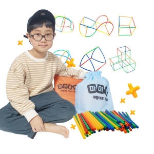 영운 빨대블럭 500P 입체 도형 놀이 장난감