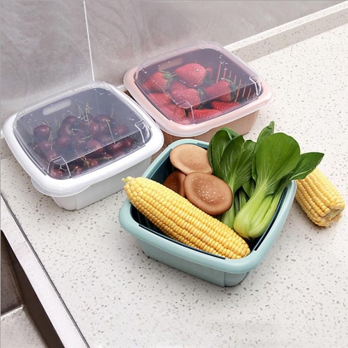 키밍 다용도 커버 바구니 물빠짐 냉장고 과일 n915