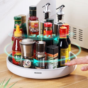 에코코  회전트레이 양념통수납트레이 수납선반 양념통정리대 받침