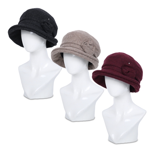 닥스 모자  멜란지 울 볼륨챙 벙거지 DK08WBK001