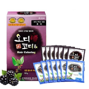 오디코디 7회분 샴푸형 새치 염색 자연갈색