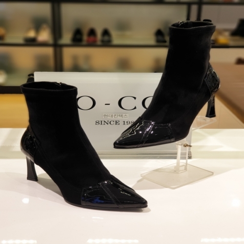 고세 여성 스웨이드 페이던트 콤비 앵클부츠  GCA3054