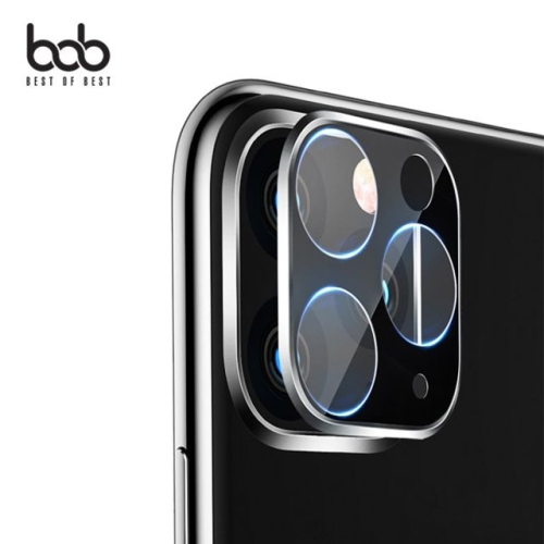 BOB 매직쉴드 카메라렌즈 3D 풀커버 일체형 메탈 유리섬유 보호필름[아이폰11]