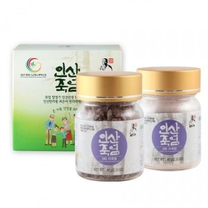 (주)인산죽염 9회 자죽염 60g 2종(분말+고체)