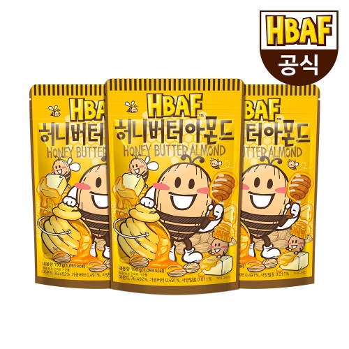 (주)바프 HBAF 허니버터 아몬드 190g