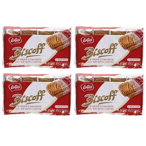 Lotus Biscoff 로투스 비스코프 8개입 4팩 Cookies