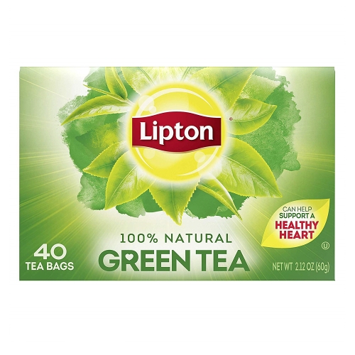 유니레버  립톤 내츄럴 그린 티 40티백x6팩 Lipton Tea Bags 100 Natural Green Can Help Suppo..