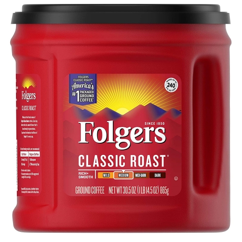 폴저스  클래식 로스트 그라운드커피 865g