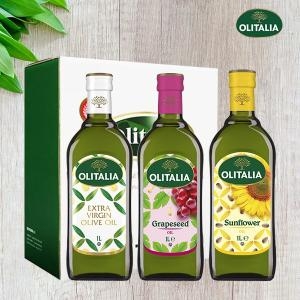 올리타리아 올리브유 1L x 1병 + 포도씨유 1L x 1병 + 해바라기씨유 1L x 1병 세트