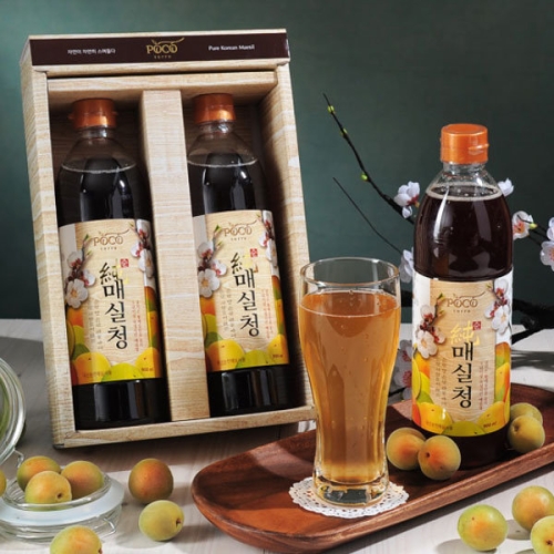 남도미향  순천엔매실 포코테라 국내산 100프로 순매실청 900ml 세트