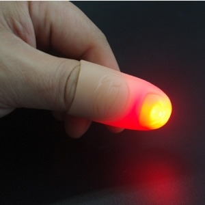 딜라이트  손가락불빛 마술 2개 /빛나는 손가락 마술
