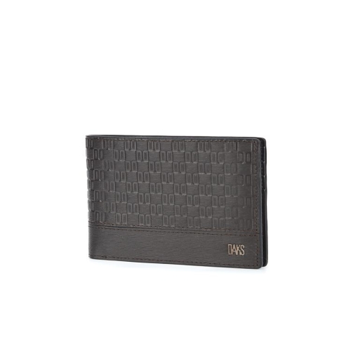 닥스 DAKS  천연소가죽 남자 반지갑 로고패턴   남친선물 생일선물 기념일선물 갈색