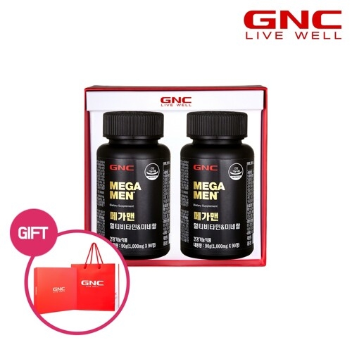 GNC 메가맨 멀티비타민 1000mg 90정 2개입 세트