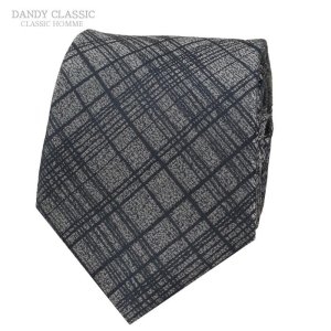 수동 7cm  그레이 체크 남자정장 슬림넥타이 TNO 43  S5892653