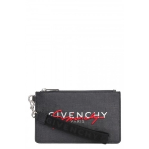 지방시 캔버스 클러치 백 블랙