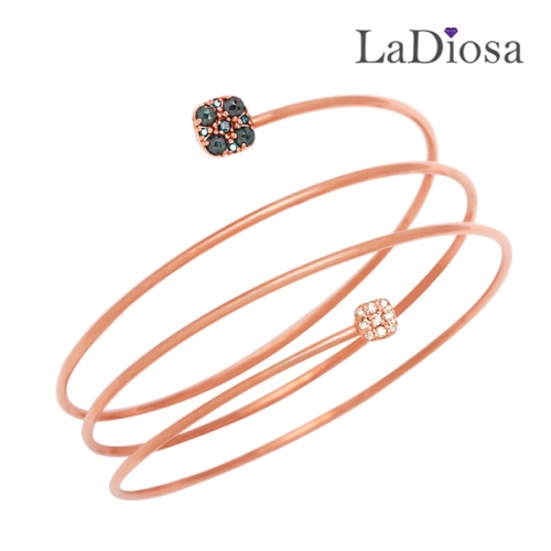  14K 라디오사 다이아 스프링 팔찌 LK14JA-1217B