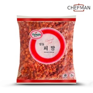 팜피아  냉동 피망 다이스 2kg/홍피망