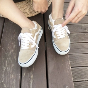 옴므 남성용 발목 골지 양말 베이지