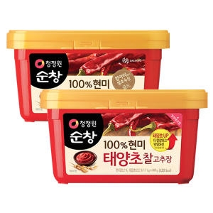 청정원 순창 100% 현미 태양초 찰고추장 2kg