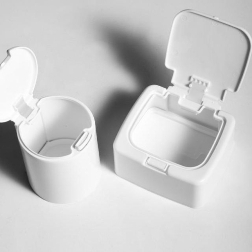 원터치 면봉 수납 케이스 통 보관함 화장솜통 대정리 품정리함 요지통