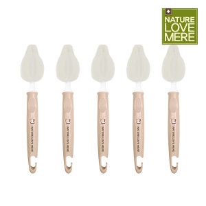 네이쳐러브메레 스펀지 젖병꼭지솔 5P 누디브라운