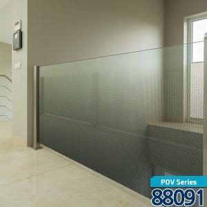 현대시트  창문용 데코 시트지  POV-88091 도트 그라데이션(블랙)