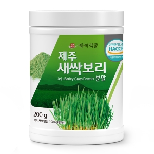 국내산 새싹보리 보리새싹 분말가루 외18종 모음-백세식품 국내산 보리새싹 분말가루 200g 통