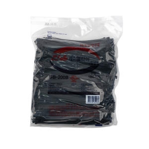 한올  국산 케이블타이 SB-200 검정 1000개입