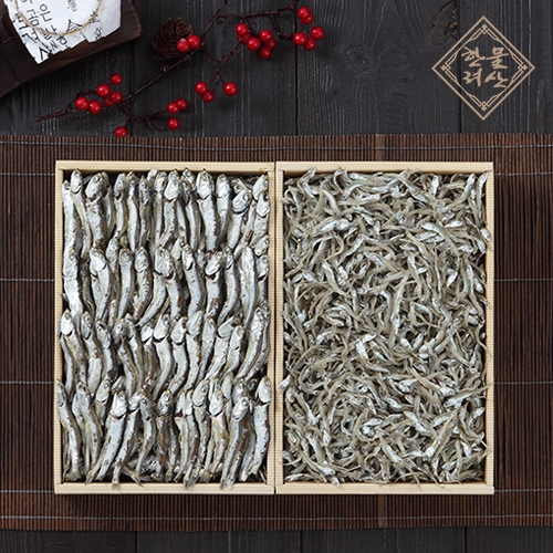 멸치원  통영특산품 건어물 종합세트 2종 3호 대멸 350g+ 소멸 350g